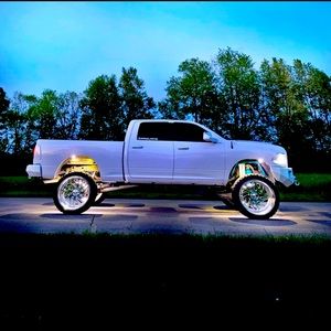 Double Row Pure White Led Illuminated Wheel Ring Light Kit with Switch